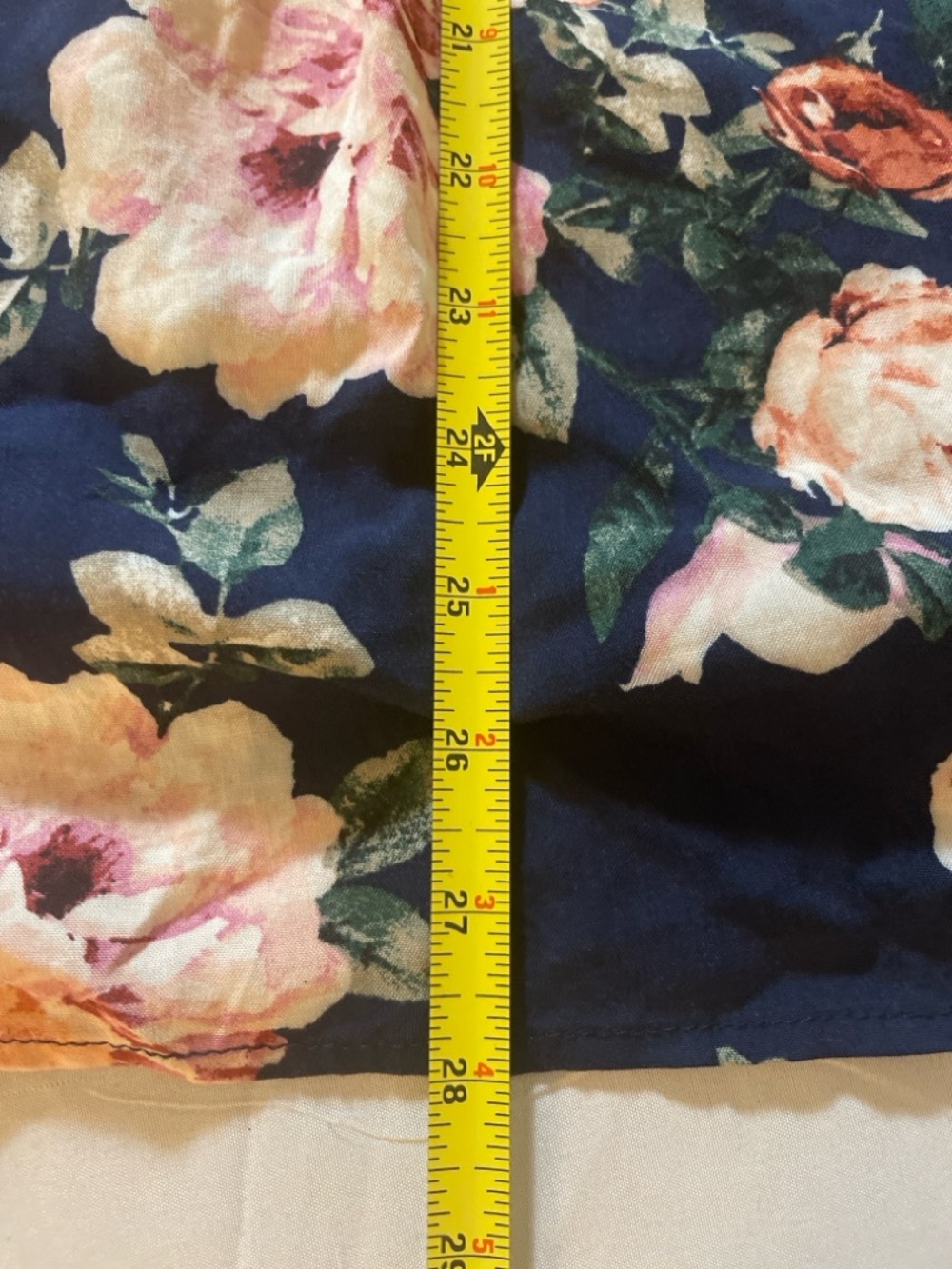 Xhilaration Navy Blue Floral Long Sleeve Dress - Picture 10 of 13